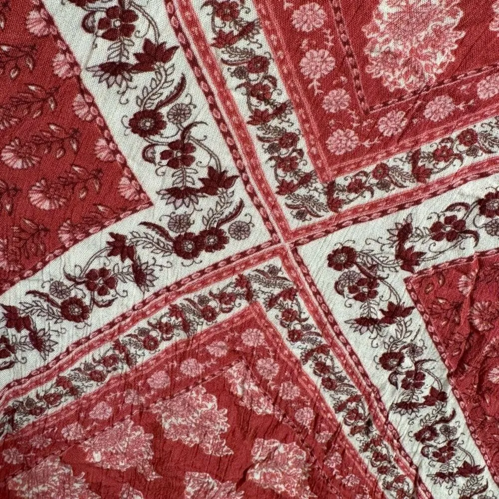 Show Me Your Mumu Thatcher Tie Front Paisley Peasant Top XS - Image 6