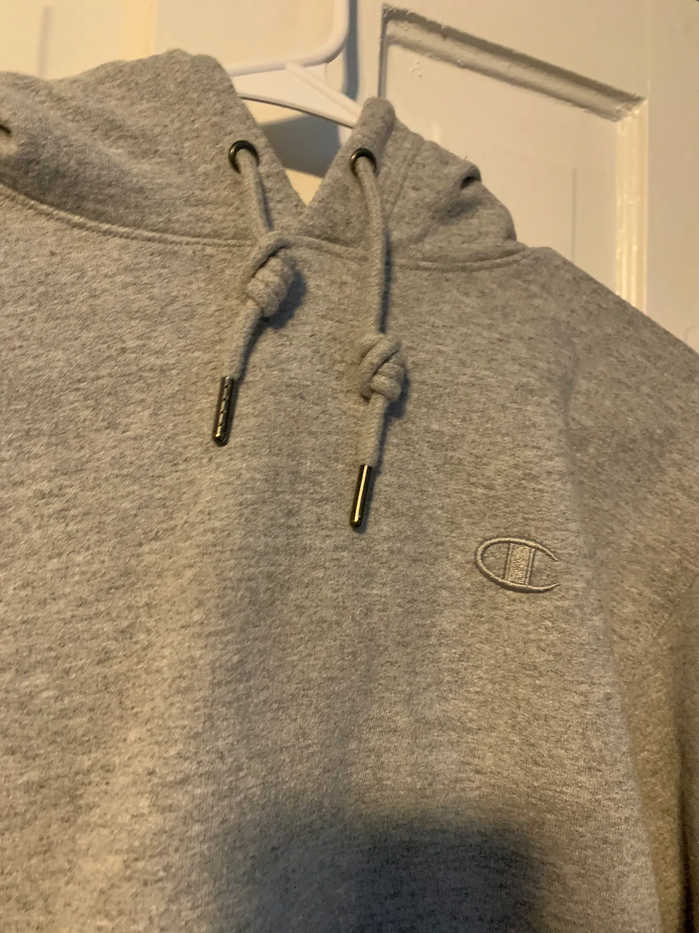 Champion Grey  Hoodie - Image 3