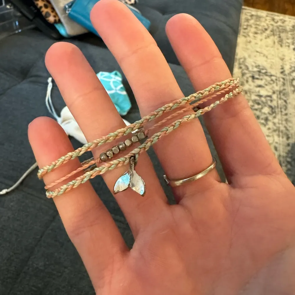 Bundle of two adjustable layered cord bracelets - Image 3