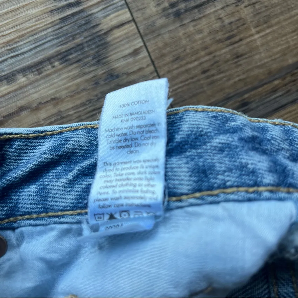 Pacsun Womens 90’s Boyfriend Denim Ripped Distressed Jeans Sz 24 Light Wash Blue - Image 10