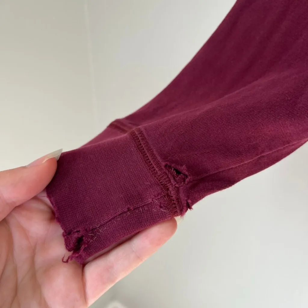 Virginia Tech Maroon Long Sleeve Top Women's Medium - Image 4