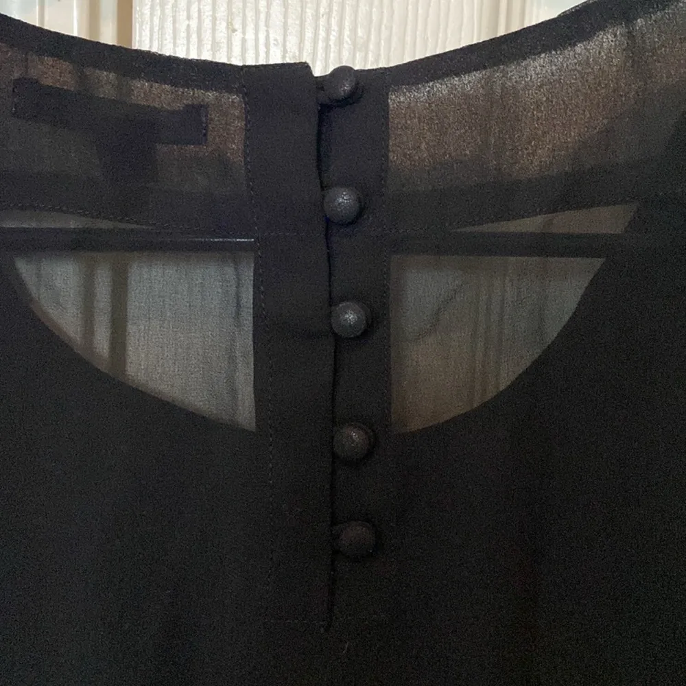 American Eagle outfitters black short sleeve business casual top - Image 5