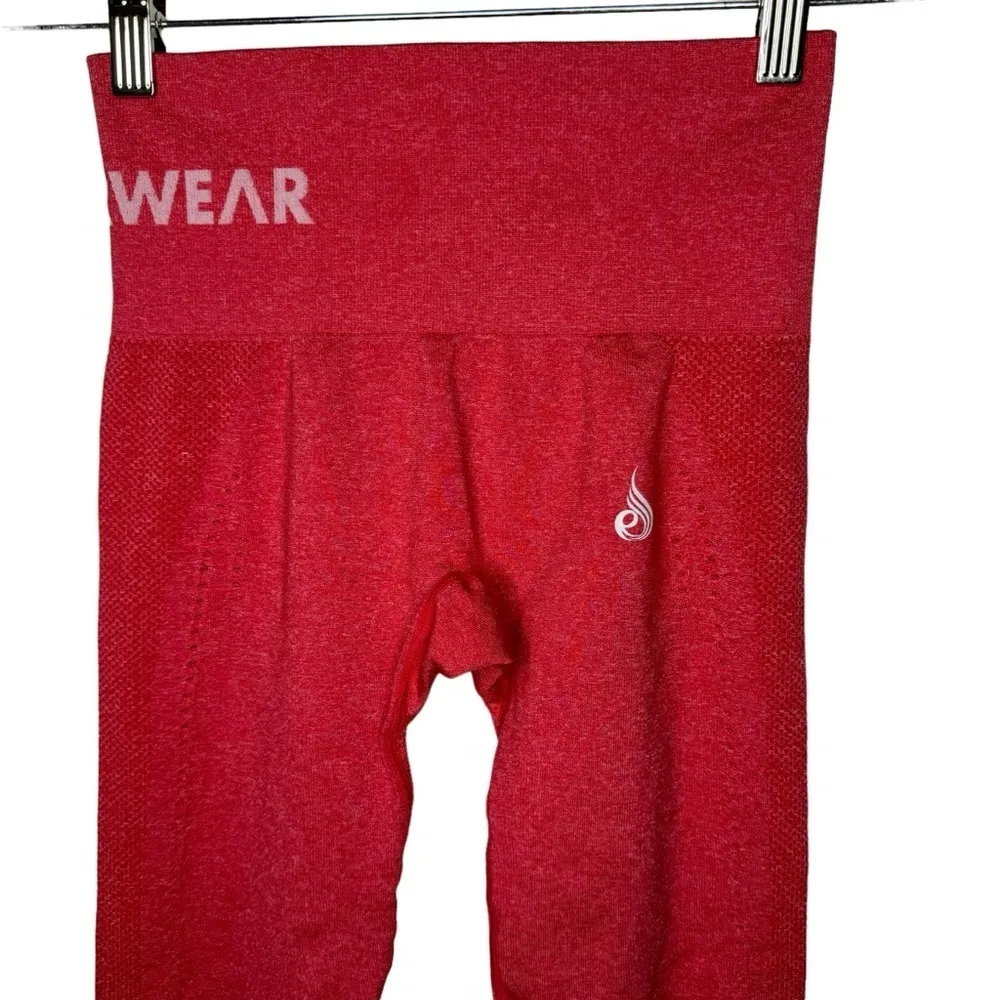 Ryderwear Staples Seamless Leggings in Red Marl XS - Image 4
