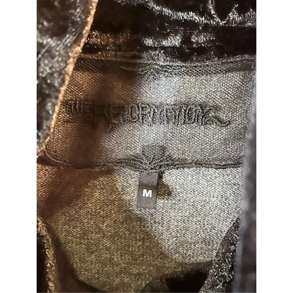 Reformation Sweater Medium Pullover Cropped Cowl Neck Cashmere/Wool (3334) - Image 3