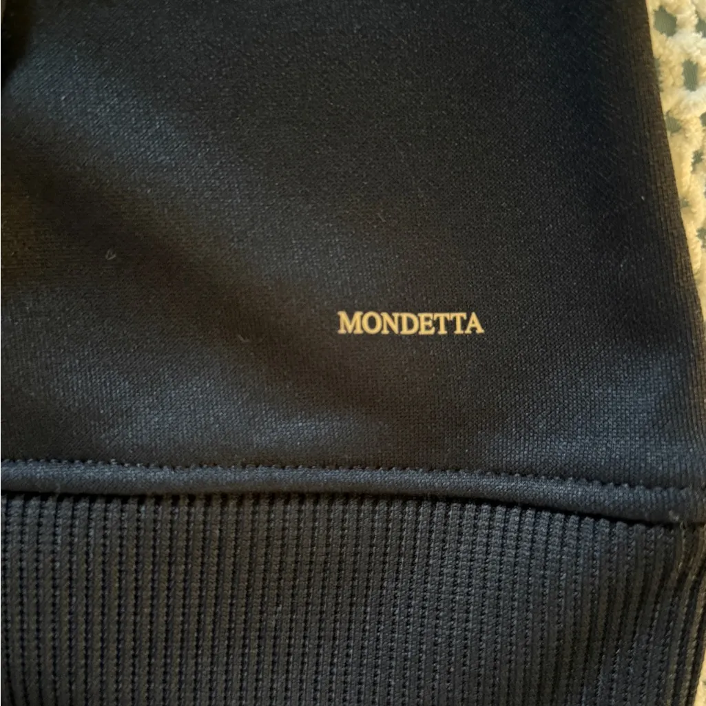 Mondetta Women’s Athletic Workout Gym Soft Zip Up Hood Black Jacket Hoodie Large - Image 7