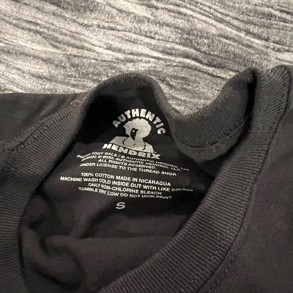 Jimi Hendrix Black and Purple Graphic T - Image 2