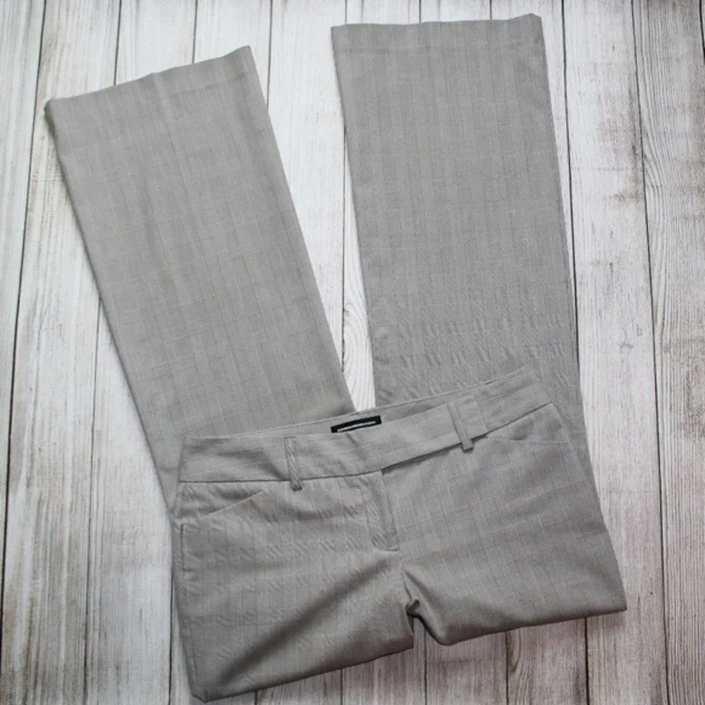 ✨ Express Editor houndstooth plaid barely boot low rise pants✨ - Image 6