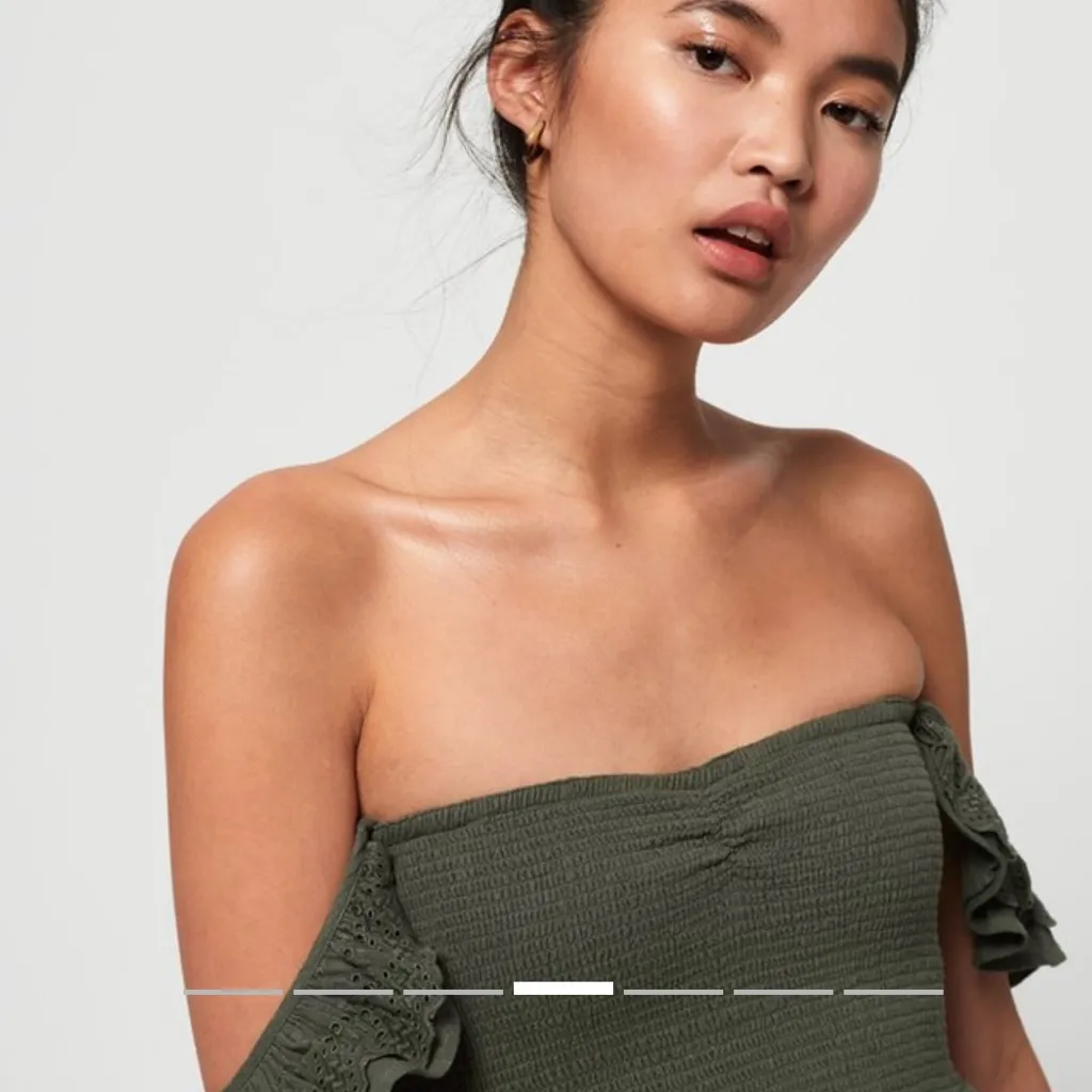 Superdry Green Off-Shoulder Sundress - Image 8