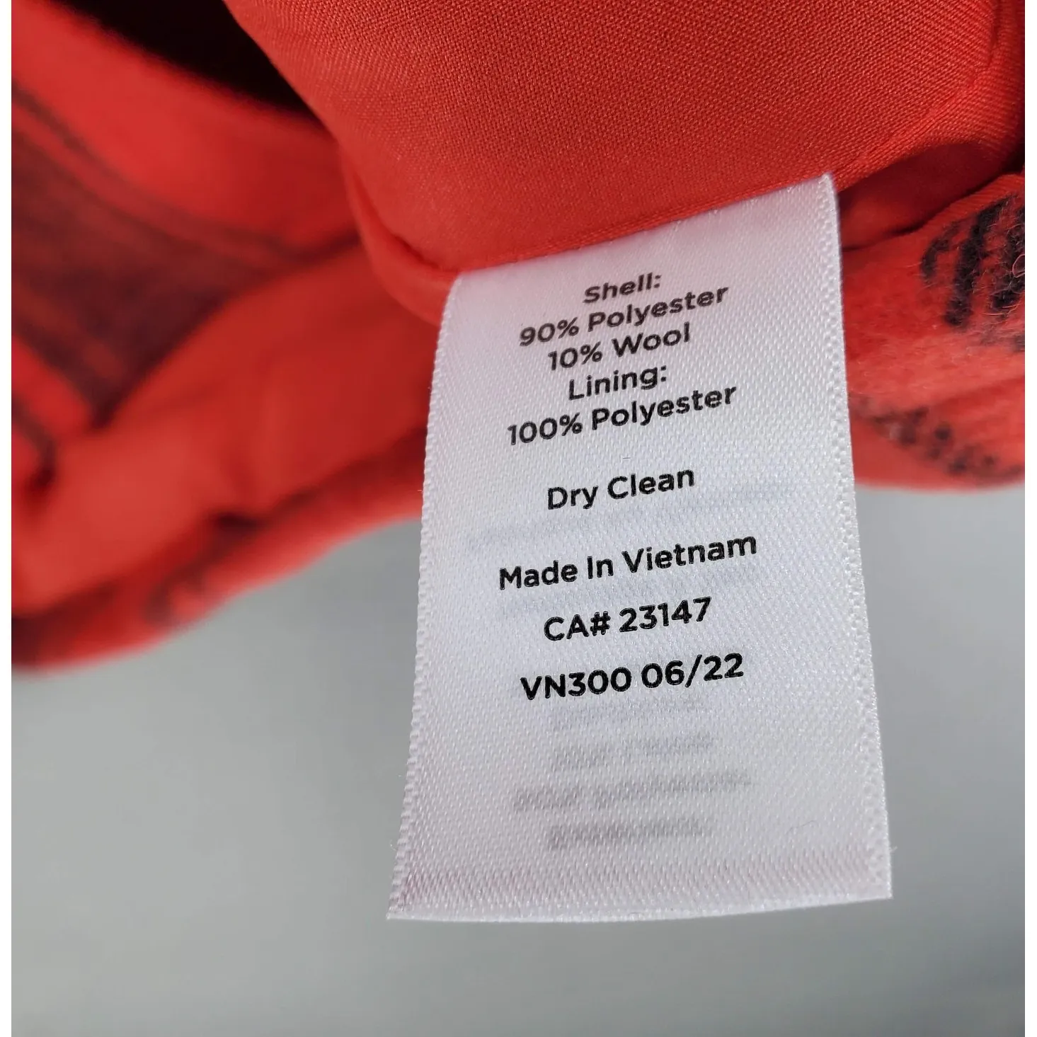 New Talbots Women Wool Blend Red Fireplace Buffalo Plaid Jacket Coat 3X Plus - Image 3