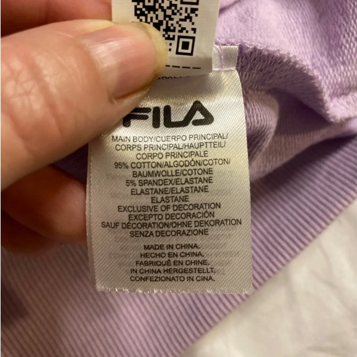 Fila Lavender Crewneck Sweatshirt Women’s Size M – Soft Cotton Blend Pullover - Image 4