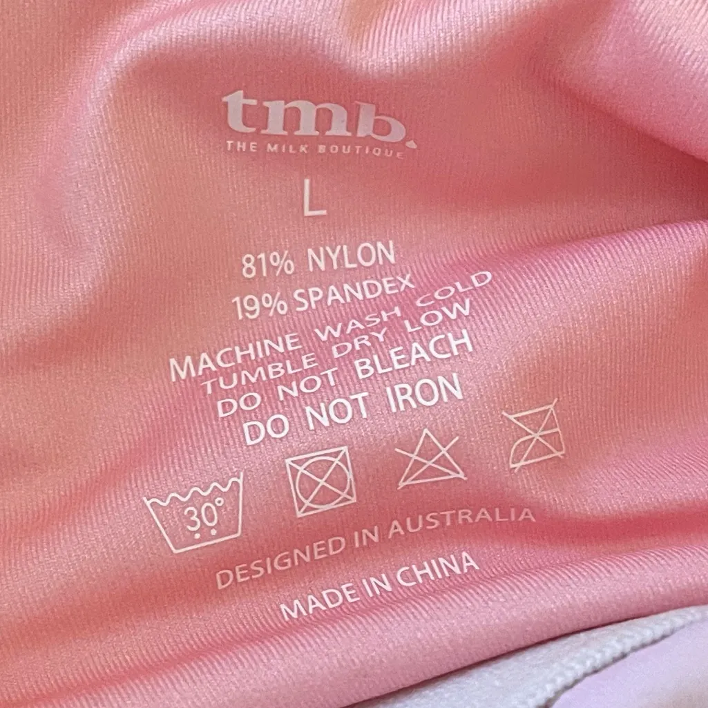 The Milk Boutique TMB Oasis Pink Floral Nursing One Piece Swimsuit Large - Image 4