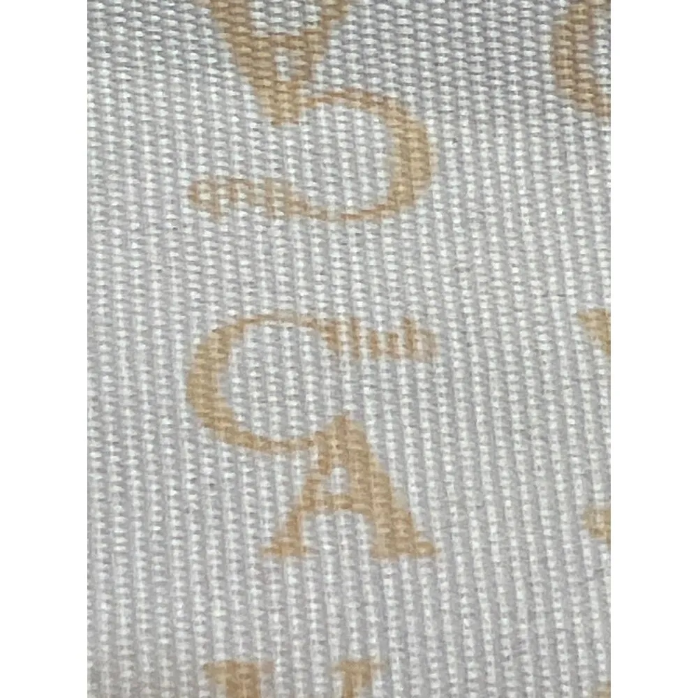 Club A Clear Tote Bag Yellow Faux Leather Dust Bag Footed 15.5" x 10" x 7" - Image 7