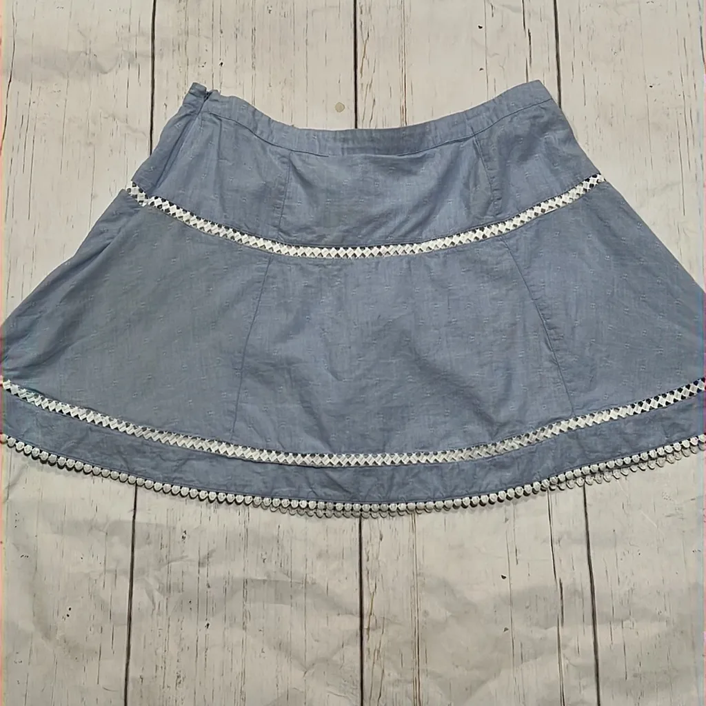 White House black market light blue casual short skirt - Image 4