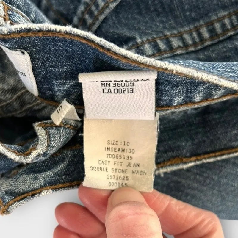Vintage 90s Calvin Klein Easy Fit Jeans Mom Fit Tapered Stone Wash Women's 10 - Image 9