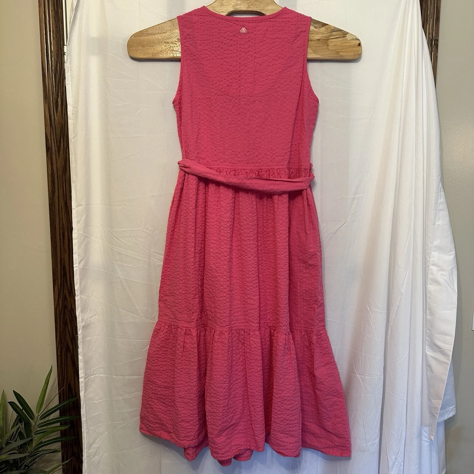 Barbour Women Size 6 Begonia Pink Sea Daisy‎ Dress Anthropologie Saks Nordstrom - Image 5