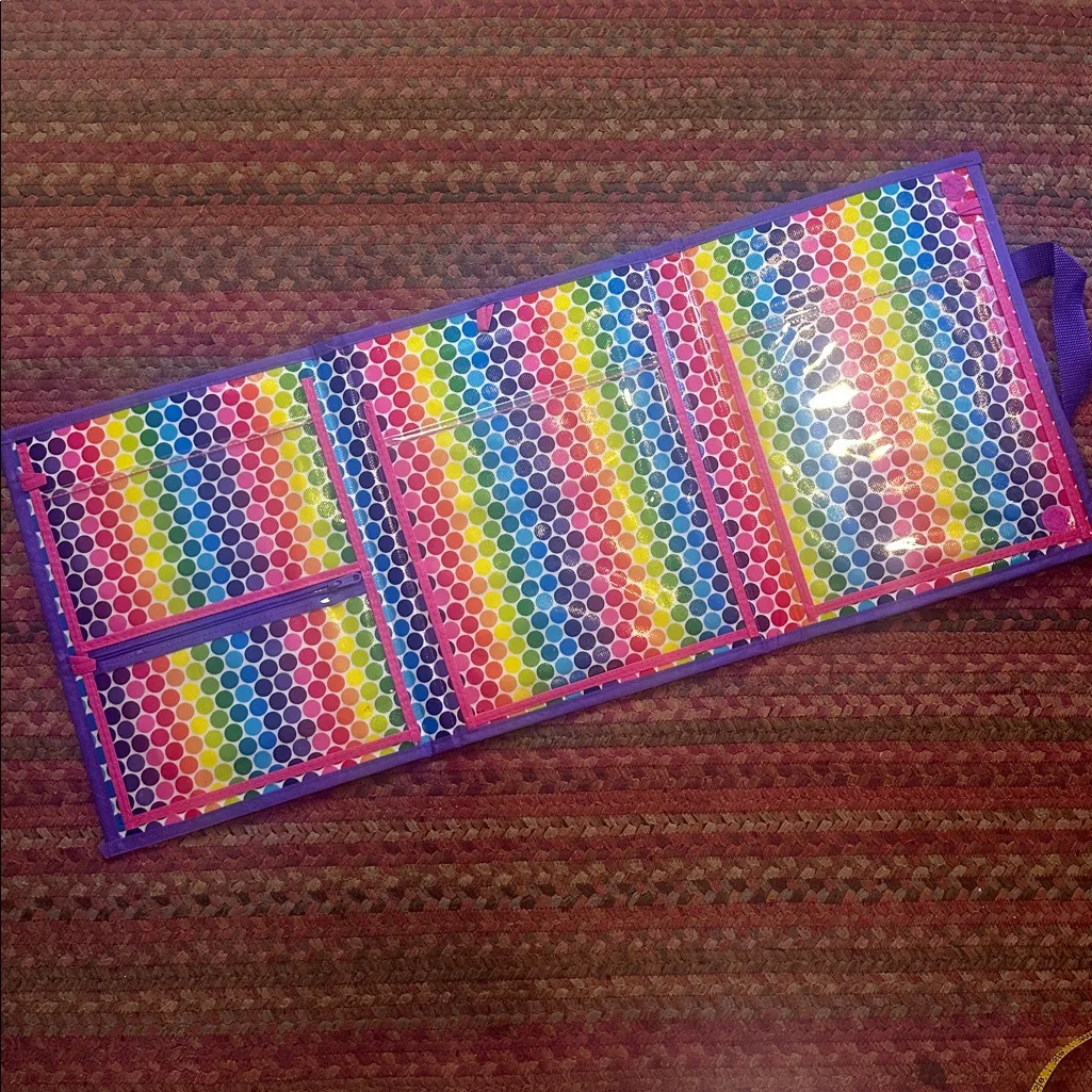 LISA FRANK TIKANNI RAINBOW HUSKEY FILE FOLDER TRAPPER KEEPER TRIFOLD PORTFOLIO - Image 6