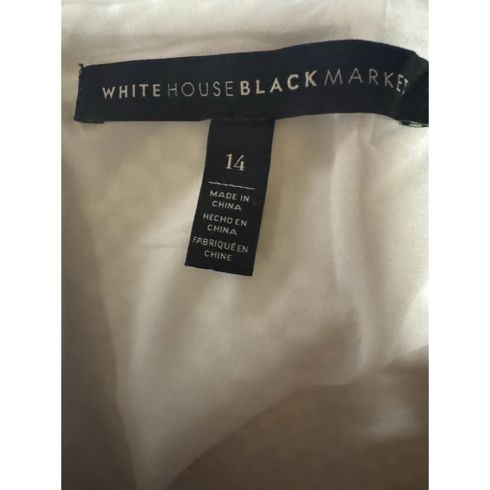 White House Black Market Checkered  Pencil Skirt, Size 14, Black and White - Image 14