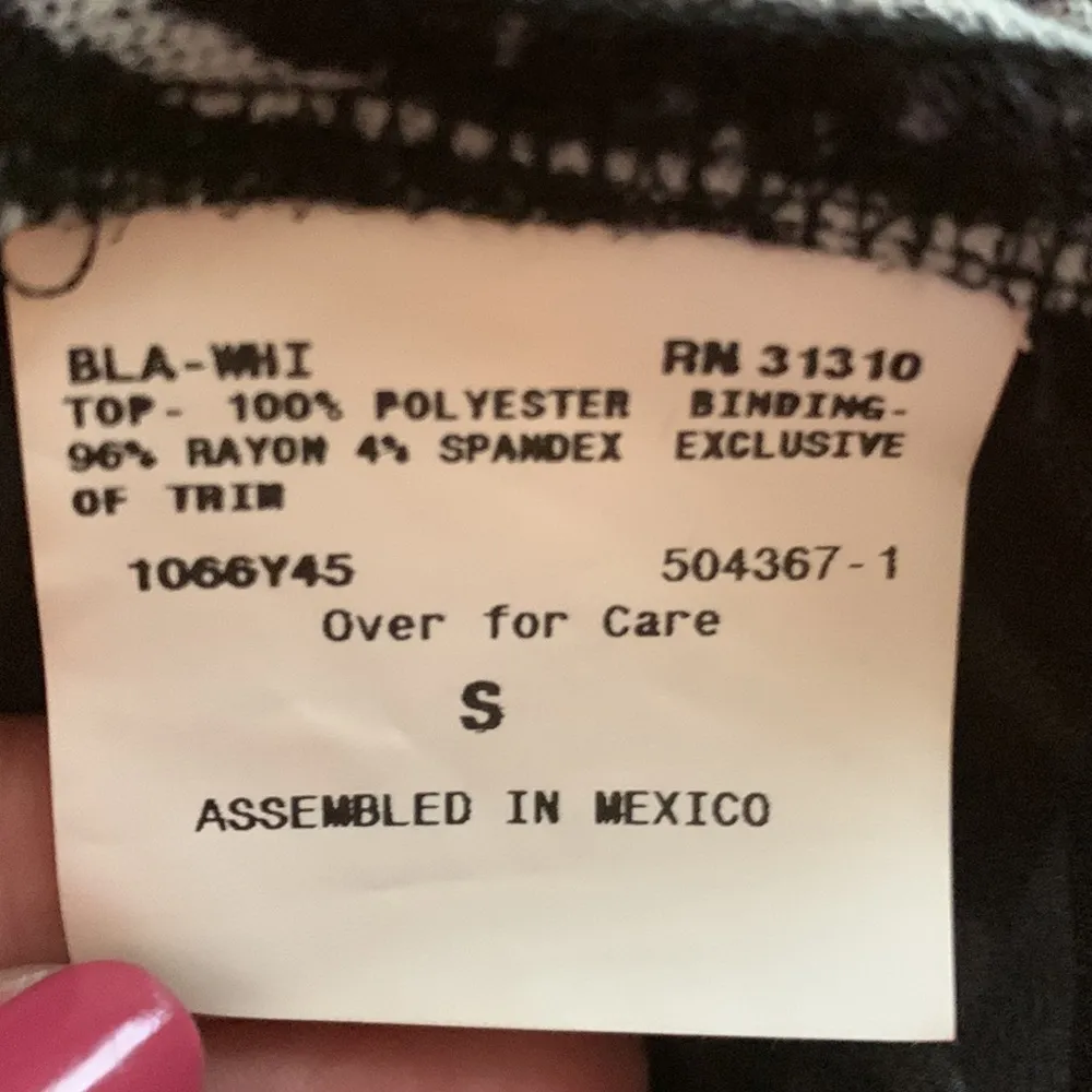 BCX SHEER Zebra Print Top - Image 4