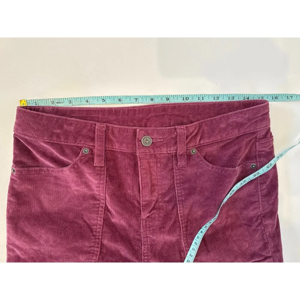 Patagonia Purple Fuschia Grand Pitch Corduroys EUC Sz 28 Pockets Organic Cotton - Image 10