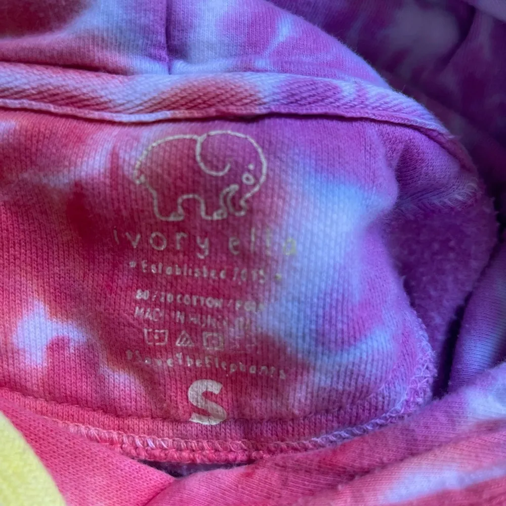 Ivory Ella Elephant Tie Dye Hoodie - Image 7
