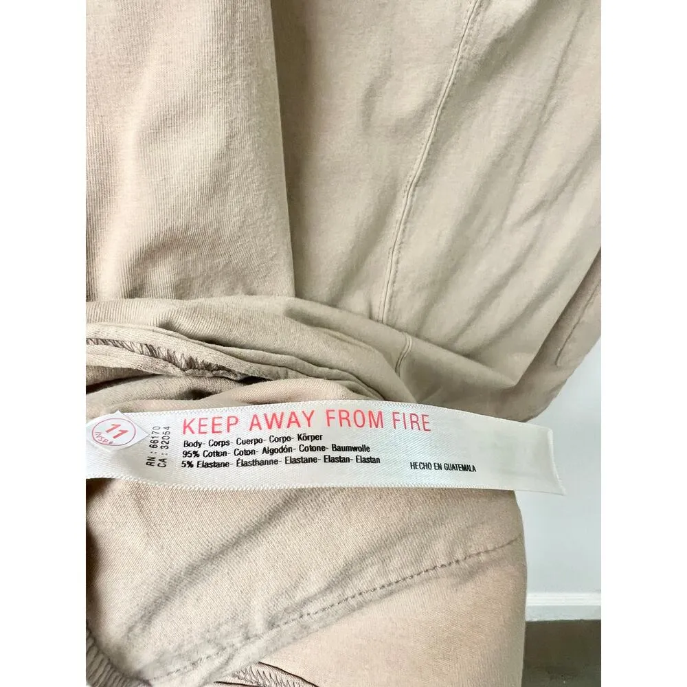 NWT FP Movement by Free People Hot Shot Tee Romper Mocha Latte Women's Size XS Brown - Image 8