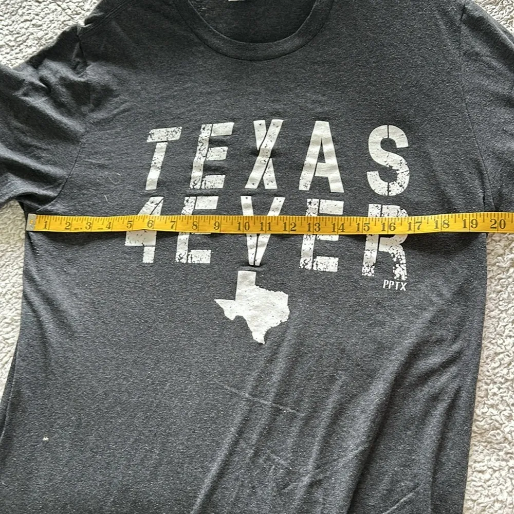 Port & Company Unisex M Short Sleeve Graphic Tee Texas 4Ever Charcoal Gray Soft Size M - Image 8