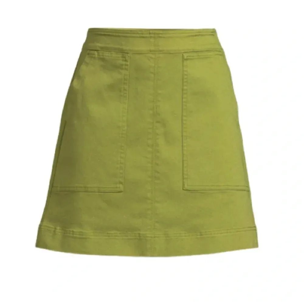 Free Assembly Women's Patch Pocket Mini Skirt Size 16 NWT Green - Image 2