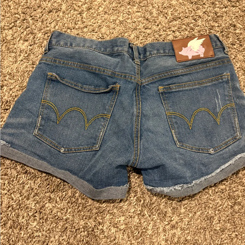Glamour Kills Classic Blue Jean Shorts Sz 6 - Image 3
