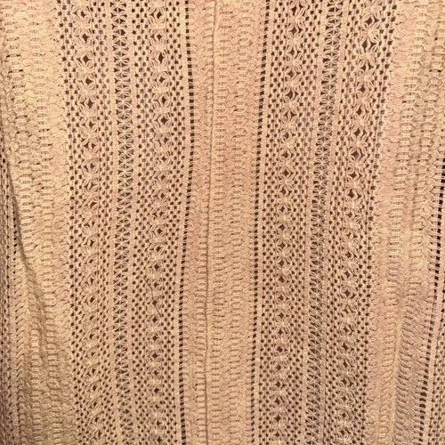 OLI‎ & HALI Waffle Knit Lace and Rope Oversized Hoodie Size Small Orange - Image 6