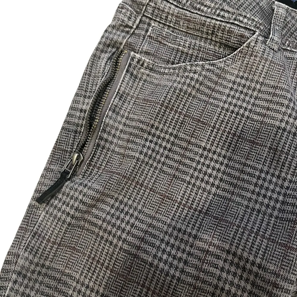 NWT, Democracy “Ab”Solution Side Zip Booty Lift Jegging, Gray Plaid, Sz 6 - Image 9