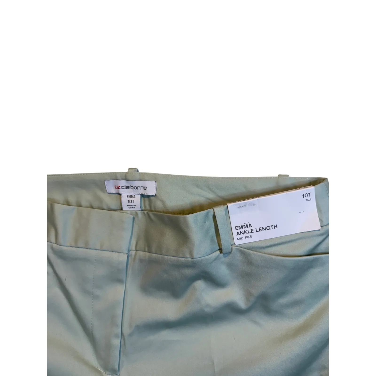 Liz Claiborne Emma Ankle Length Tall Womens Pants Size 10 Tall Mid Rise - Image 3