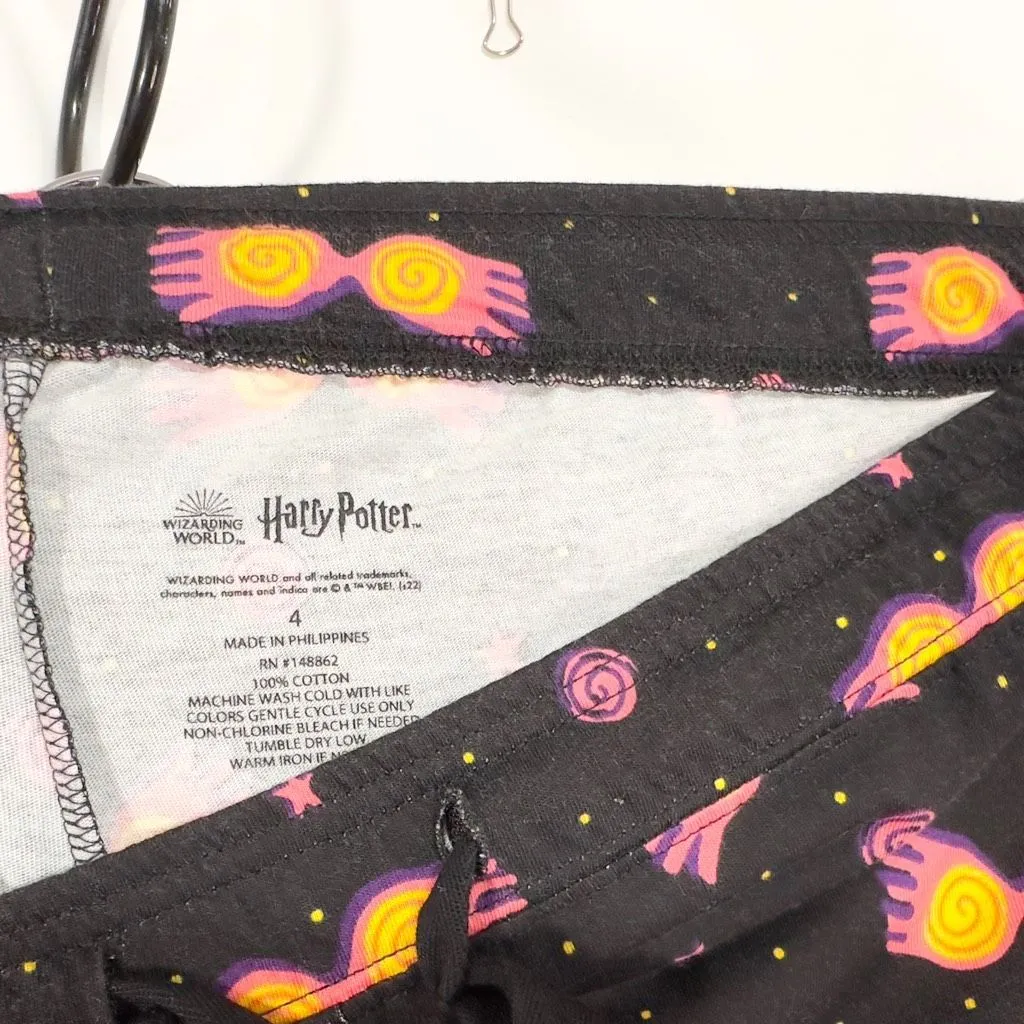 Torrid Plus Size 4X Pajama‎ Pants Harry Potter Sleep Crop Luna Glasses Black 572 - Image 12