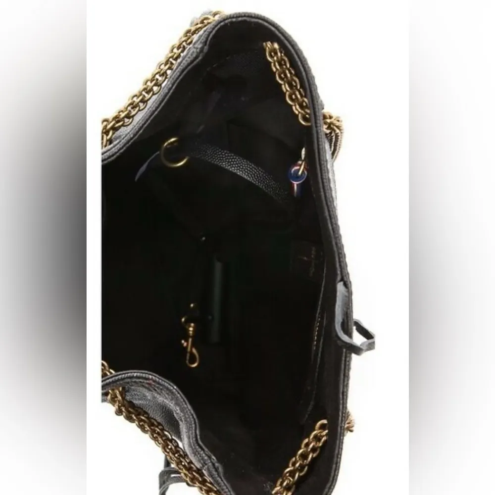 NWT  Jerome Dreyfuss Gary Fringe Bucket Bag black leather purse - Image 3