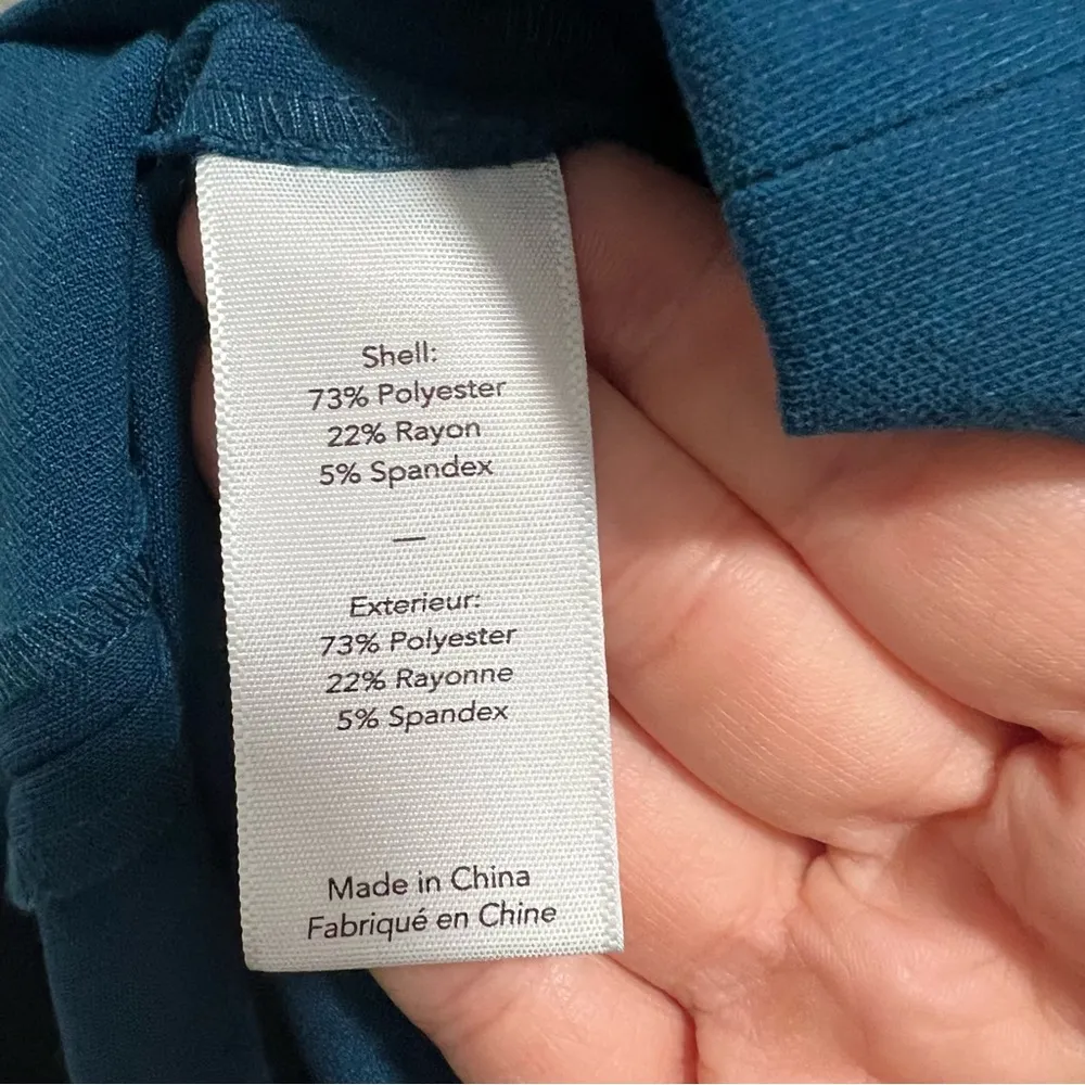 Driggs One Shoulder Strapless Midi Dress In Cerulean Blue Teal - Image 11