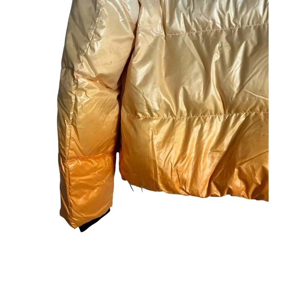 Mackage Ombré Evie Orange Down Puffer Jacket Size XS - Image 13