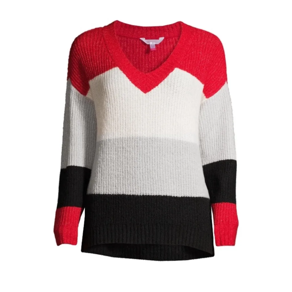 No‎ Boundaries Juniors' Colorblocked Sweater XXXL - Image 2