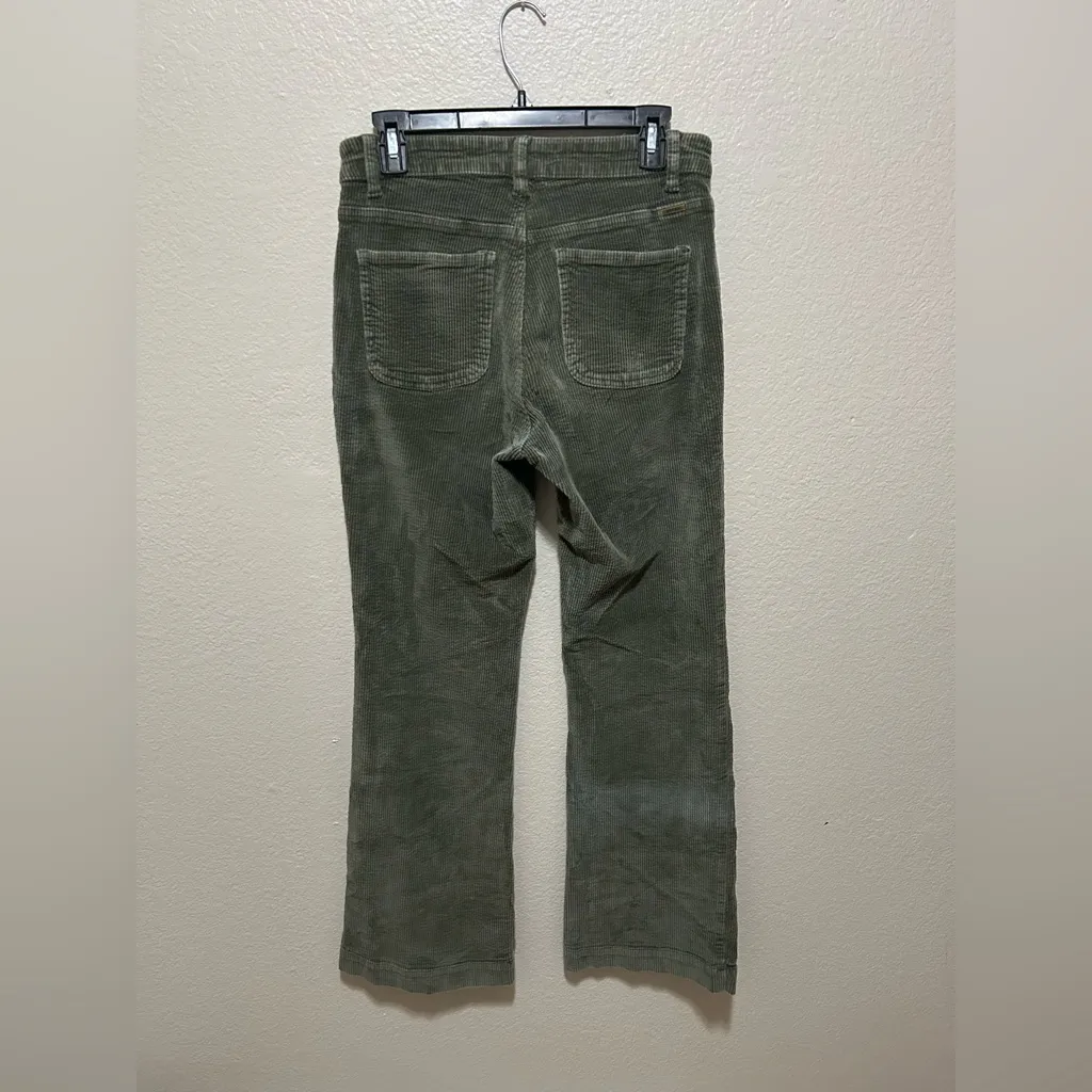 Prana Traps Corduroy Pants Forest Green Size 10 Organic Cotton Bootcut - Image 5