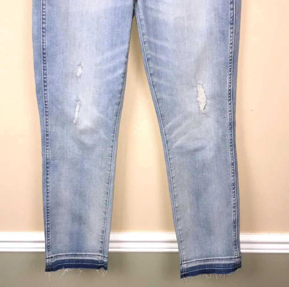 J. Crew Jeans Women’s Vintage Straight Distressed Dip Dyed Denim Jeans - Image 3