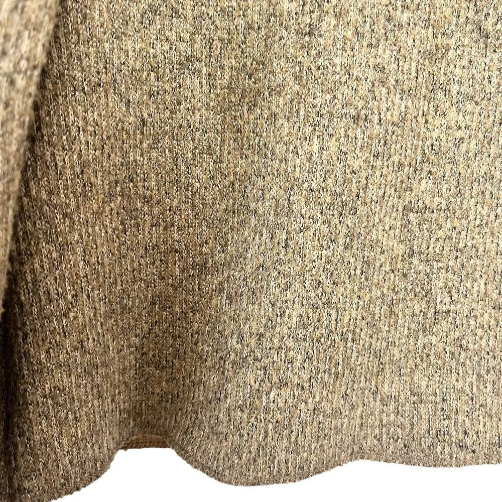 Zara mustard yellow mock neck shoulder padded sweater size Small - Image 5