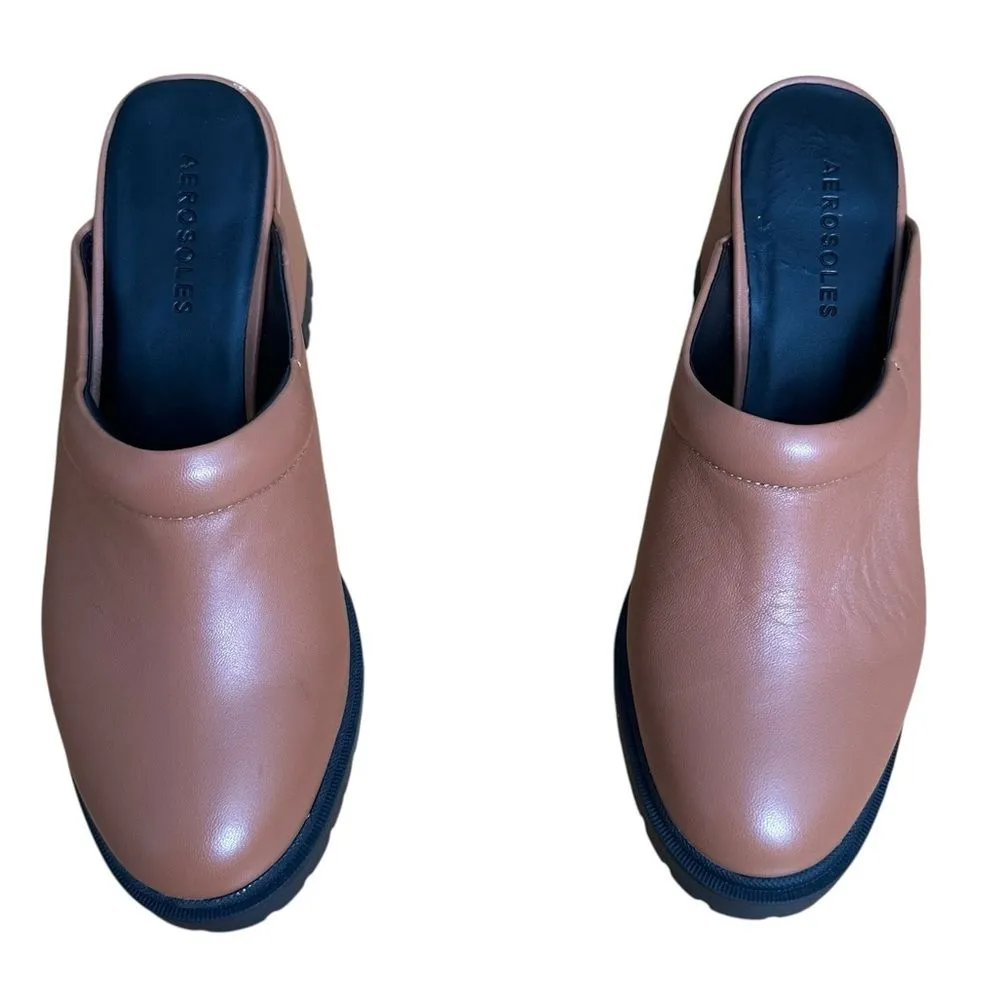 Aerosoles Emon Mule Shoes Size 7.5 New Tan - Image 2