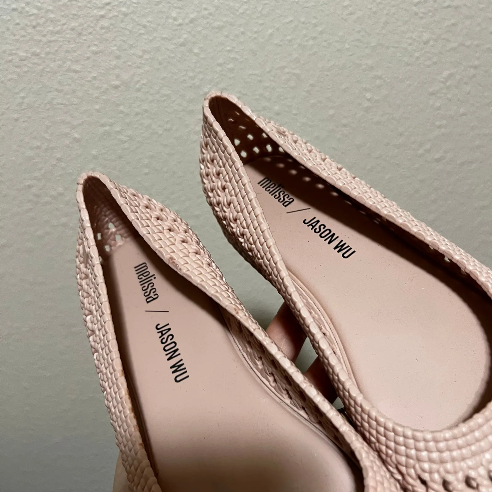 Melissa × Jason Wu Camilla Fruit Scent Woven Open Toe Pink Jelly Flats Womens 5 - Image 4