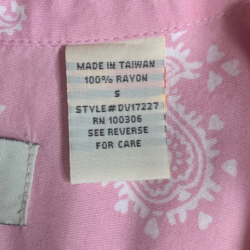 Vintage 90s Desert Diva Western Shirtdress Pink V - Image 8