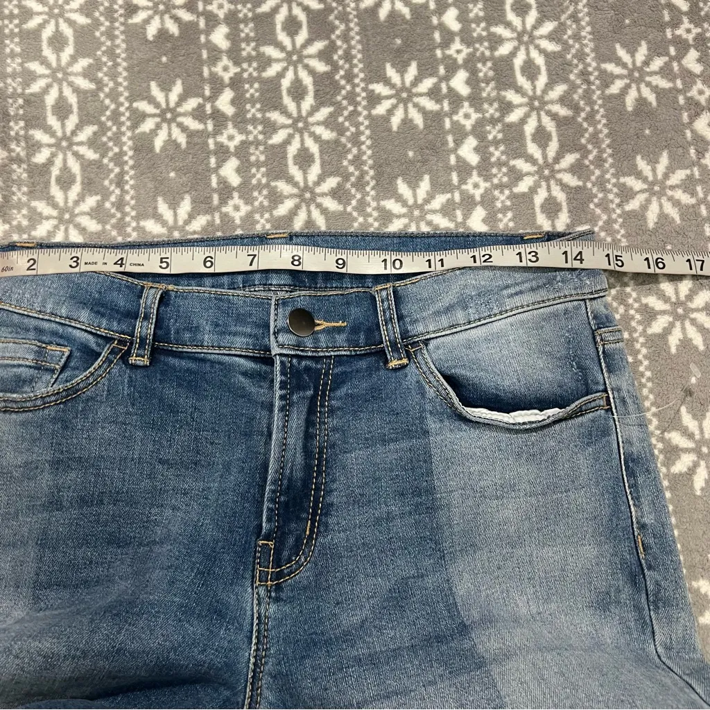 J. McLaughlin Jaycie Patchwork Jeans‎ Two Tone Size 6 - Image 11