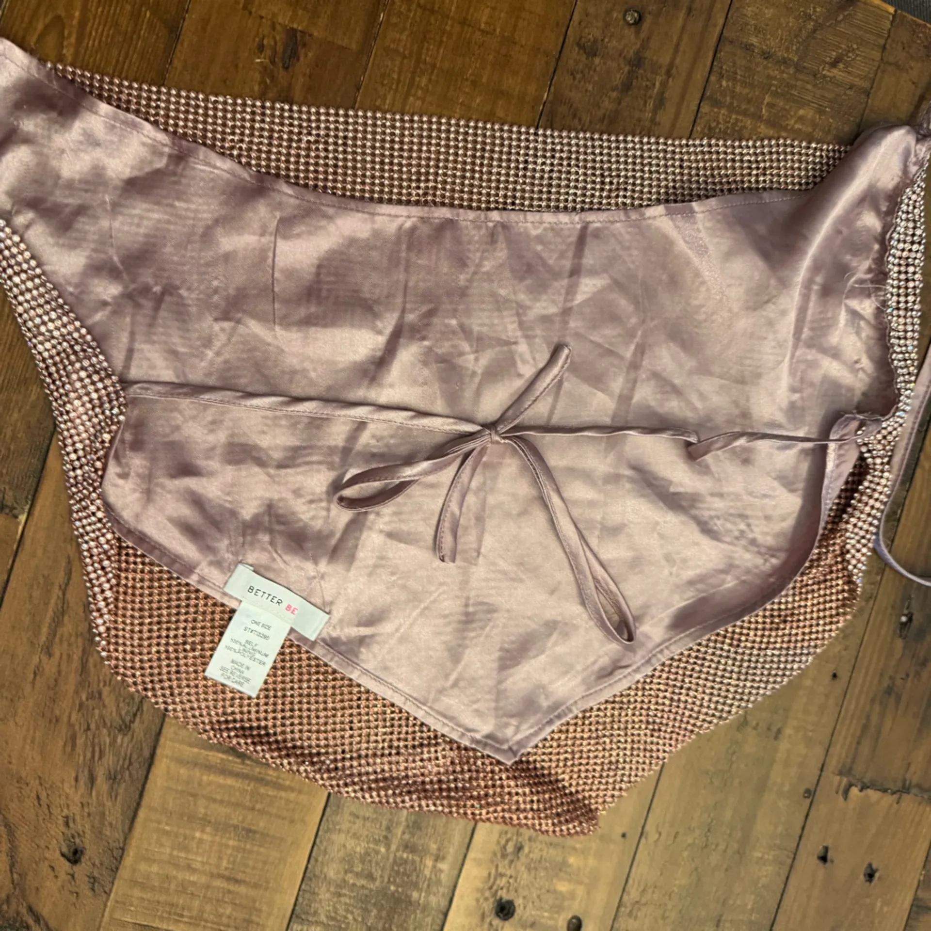 BETTER BE Rhinestone Crop Top‎ - Image 2