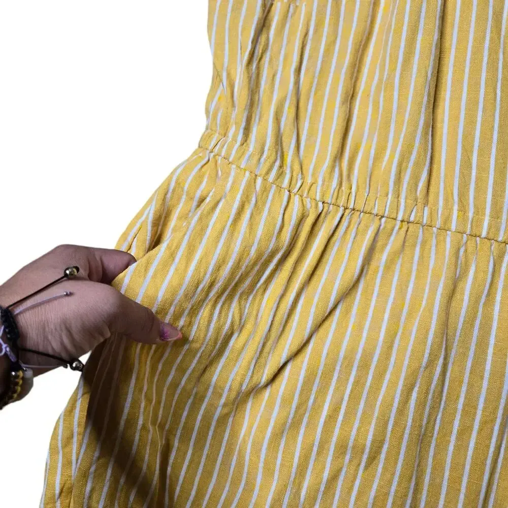 Modcloth  Instantly Easygoing Yellow Striped Jumpsuit - Image 4