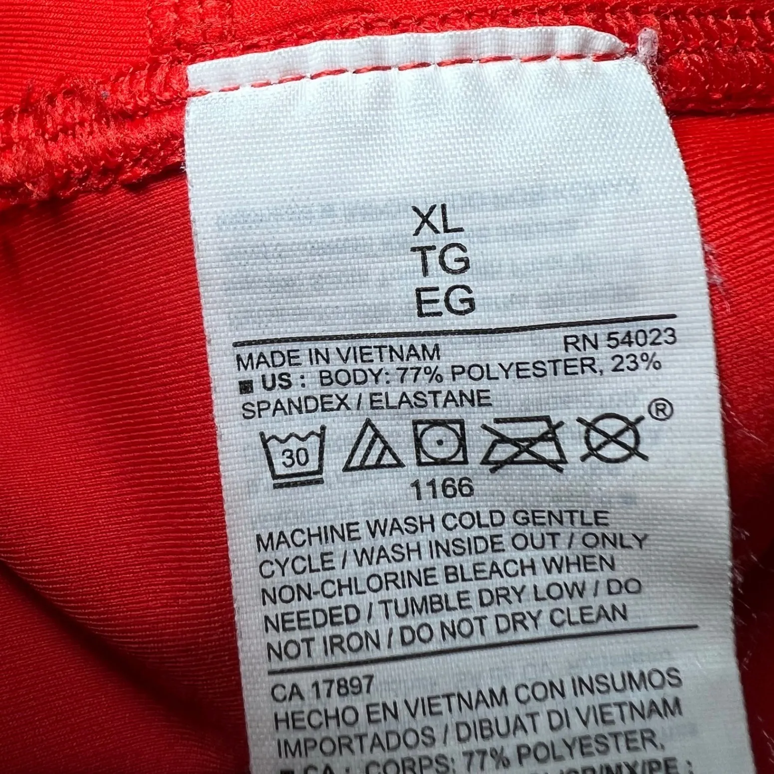 Old Navy Active PowerSoft High Rise Bike Shorts Womens XL Orange Workout Gym - Image 6