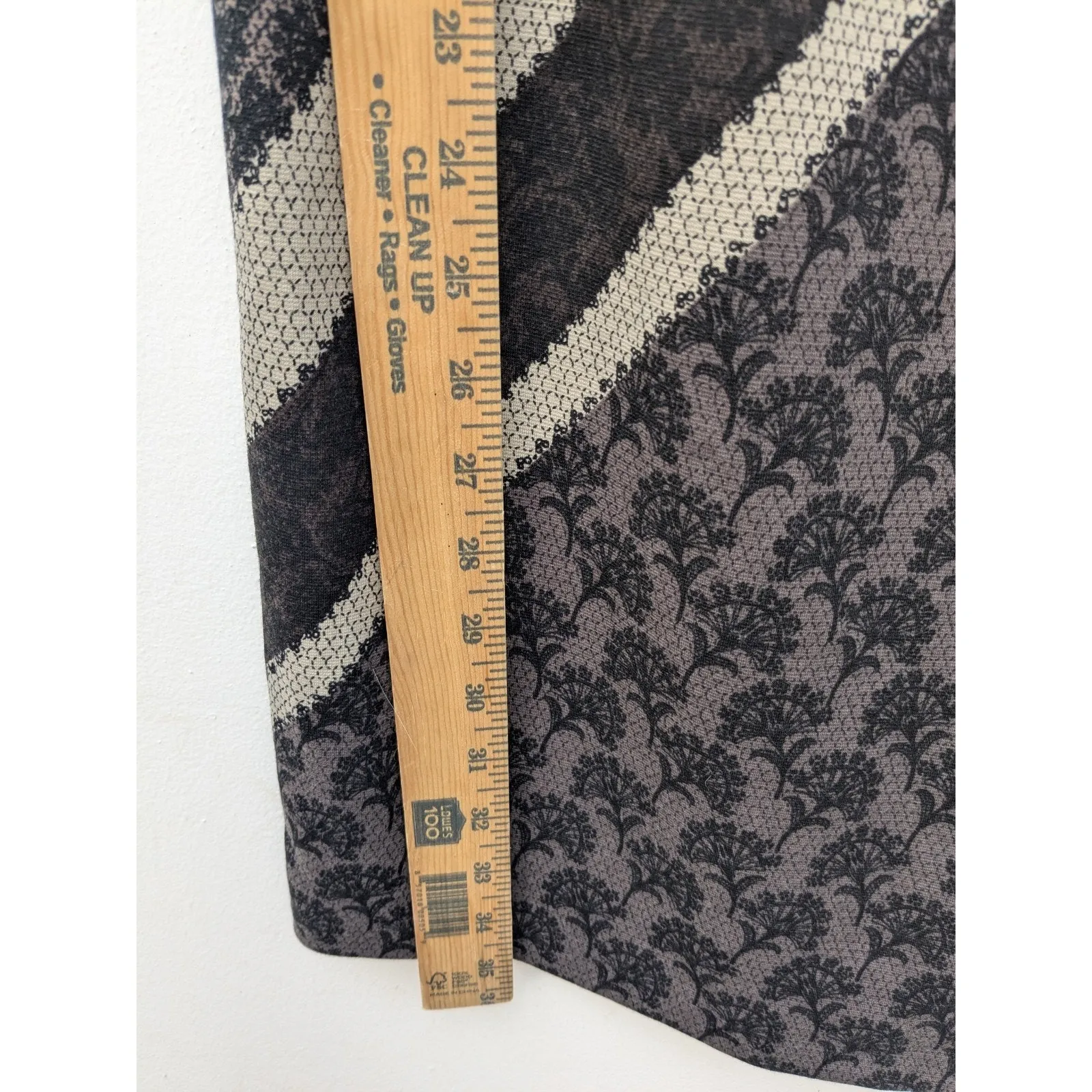 London Times Women's Dress Sheath Gray Floral Lace Pattern Cap Sleeve Size 4 NWT - Image 7