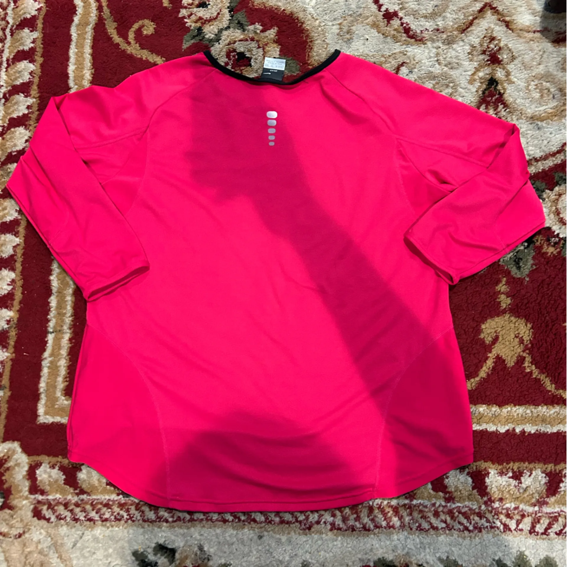 Nike Dri-FIT Pink and Black Top - Image 5