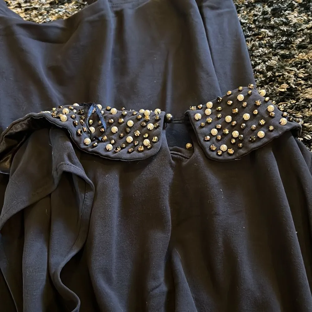 Philosophy navy beaded neckline dress M - Image 8