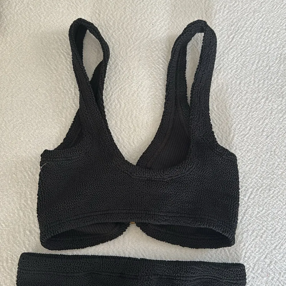 Hunza G Nadine Stripe Two Piece Swimsuit, Black, BRAND NEW, OS, $270 Black Size undefined - Image 11